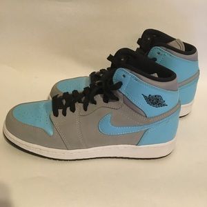 Grey and Blue Jordan's